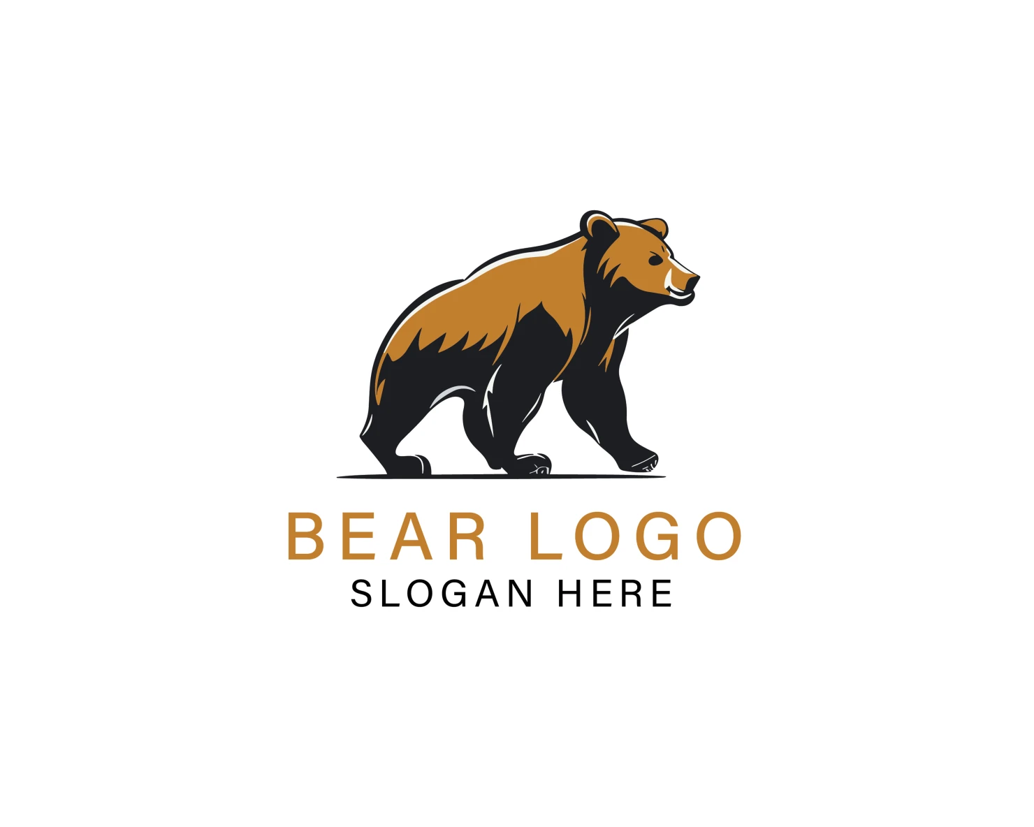 Bear customizable logo set design #37091