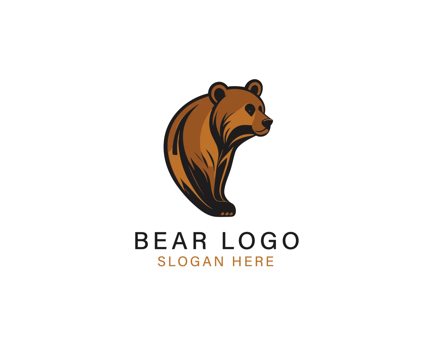 Bear customizable logo set design #37092
