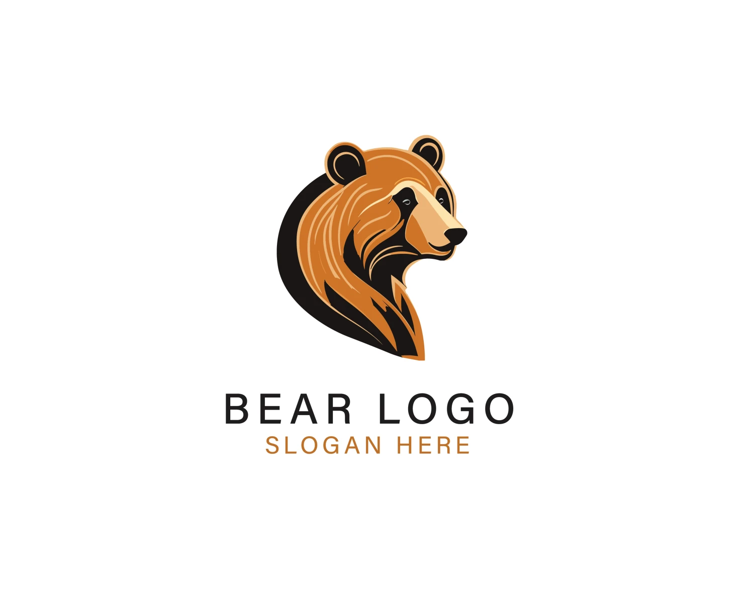 Bear customizable logo set design #37093