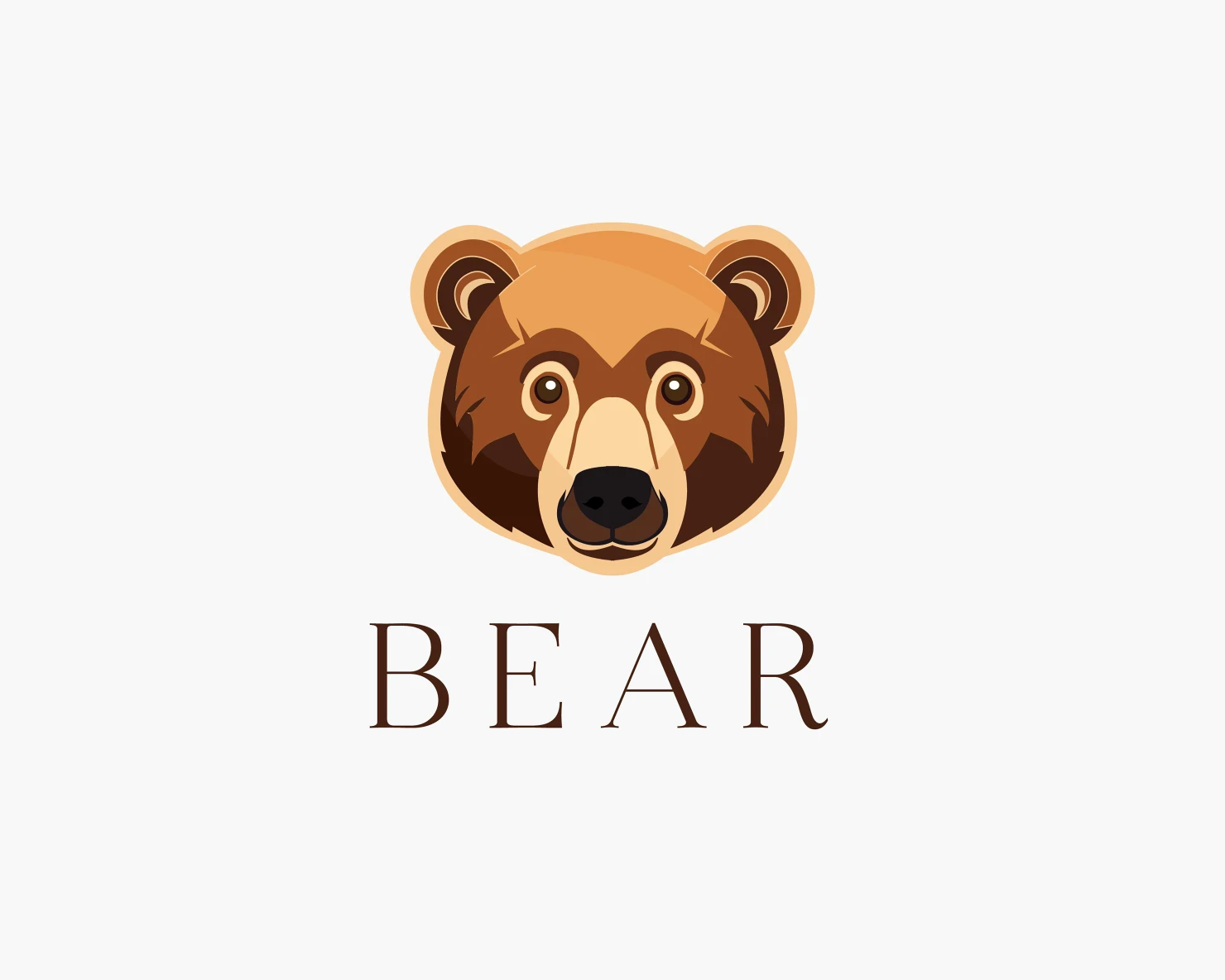 Bear customizable logo set design #37094