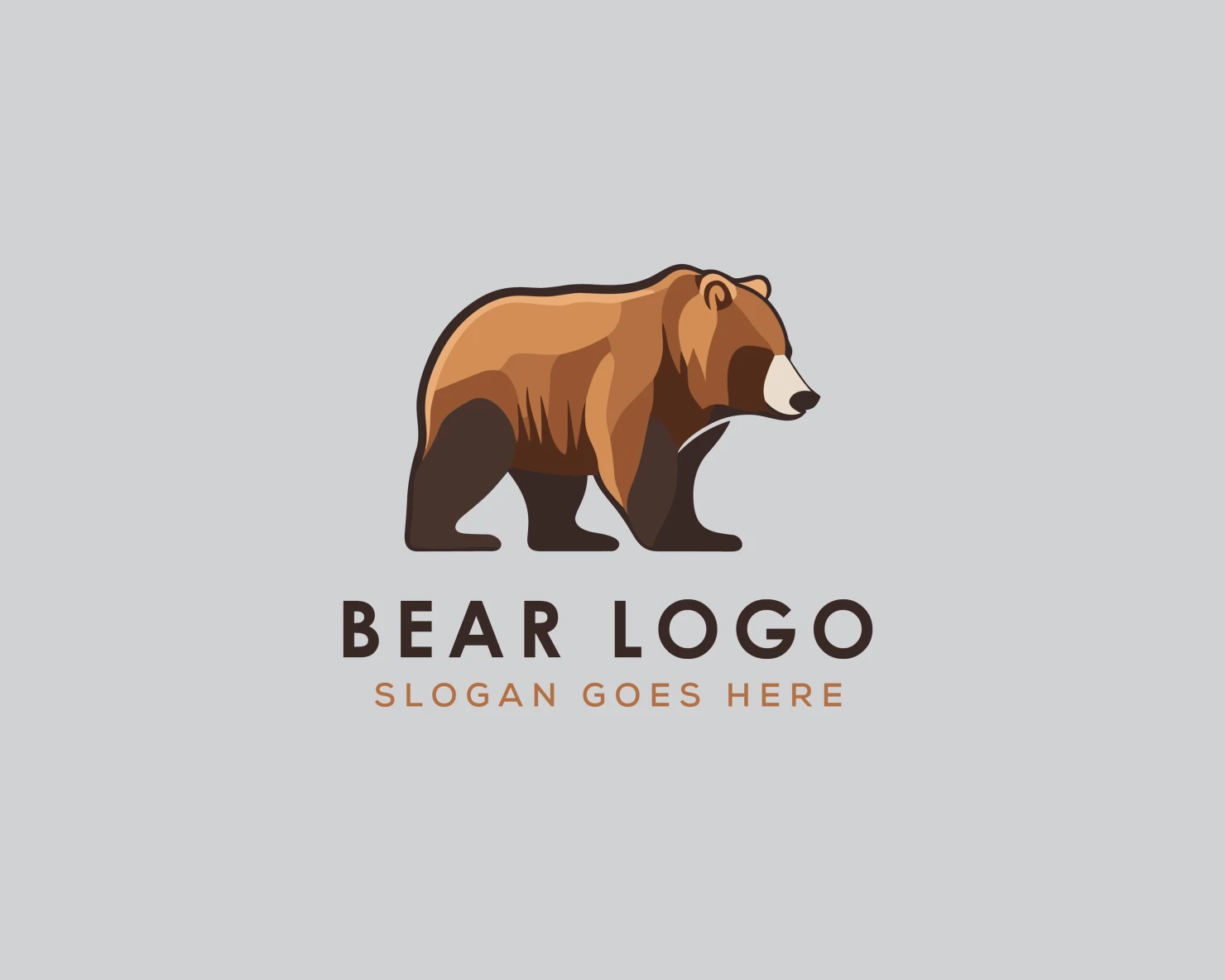 Bear customizable logo set design #37096