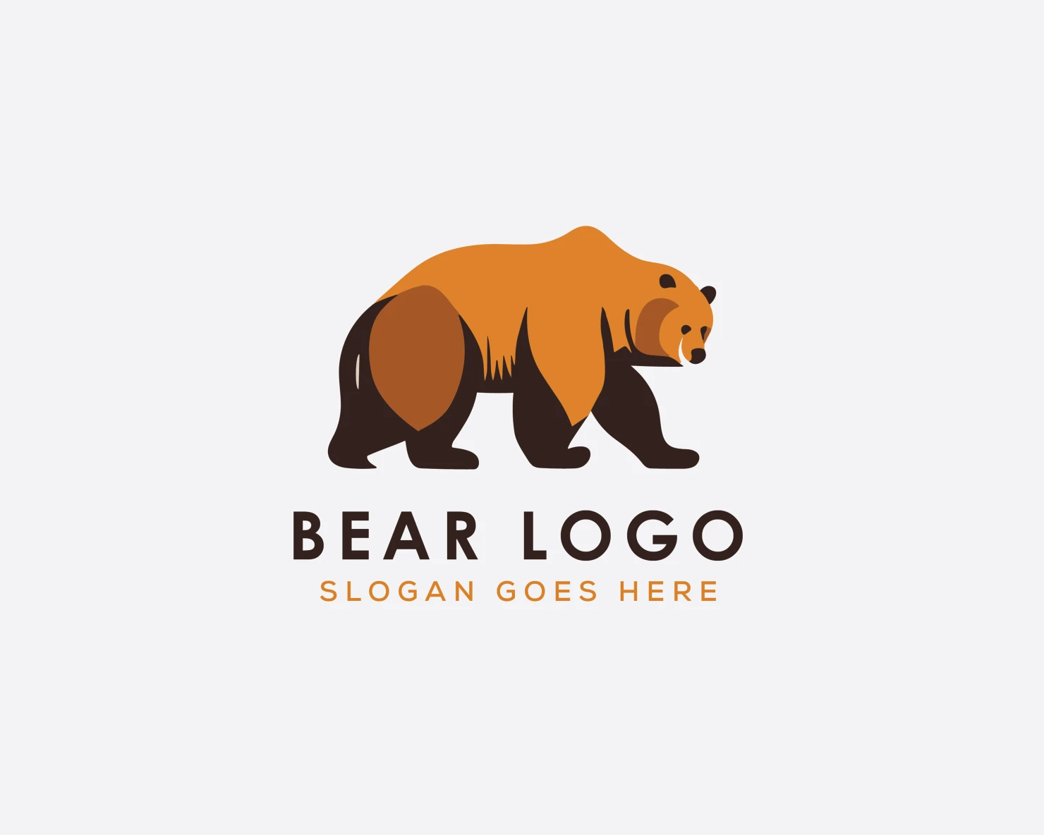 Bear customizable logo set design #37097