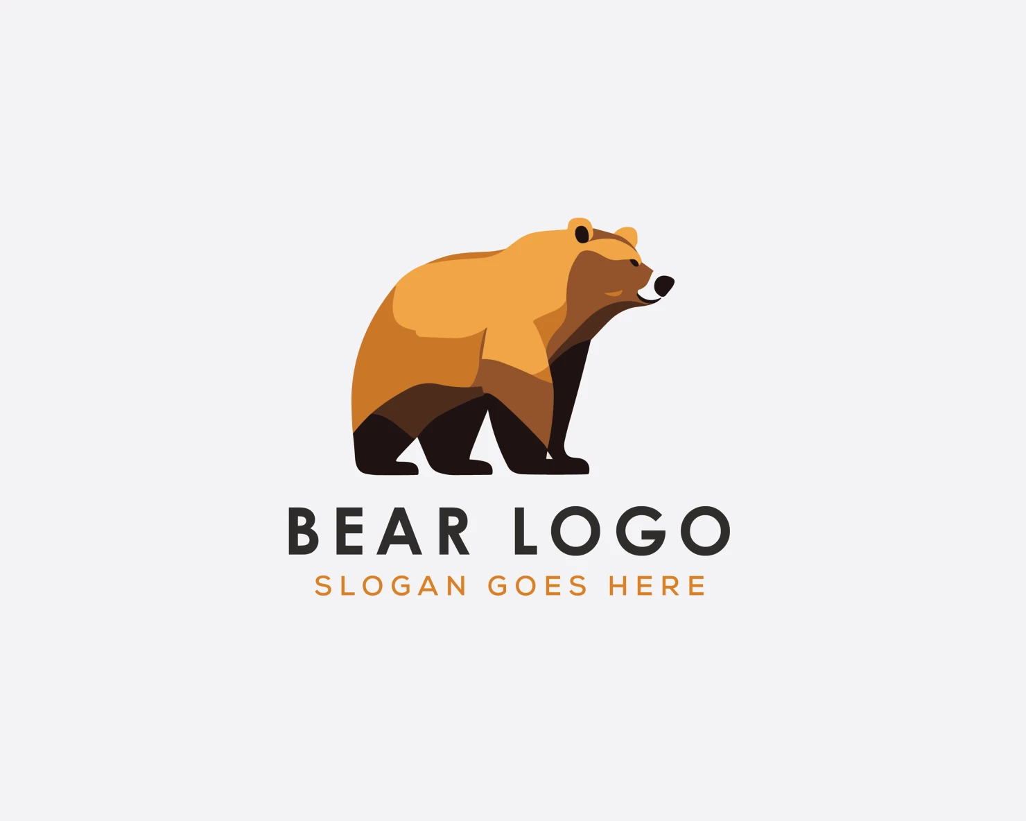 Bear customizable logo set design #37099