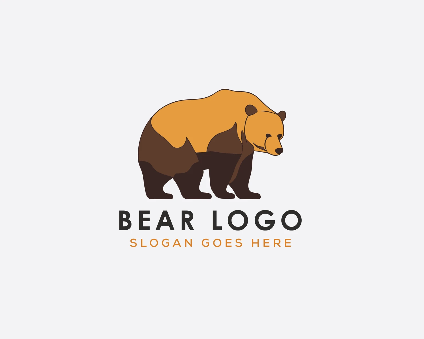Bear customizable logo set design #37103