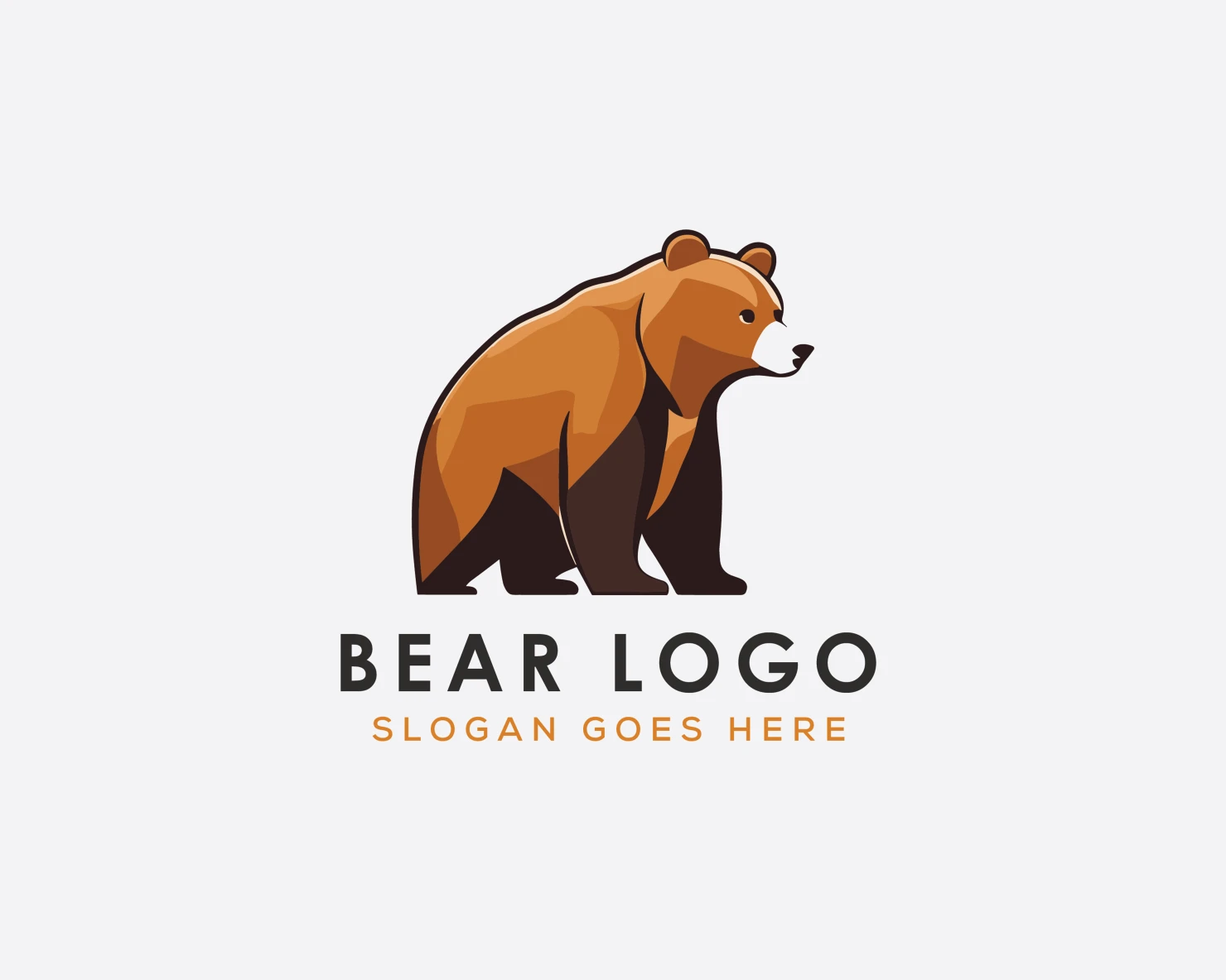Bear customizable logo set design #37104