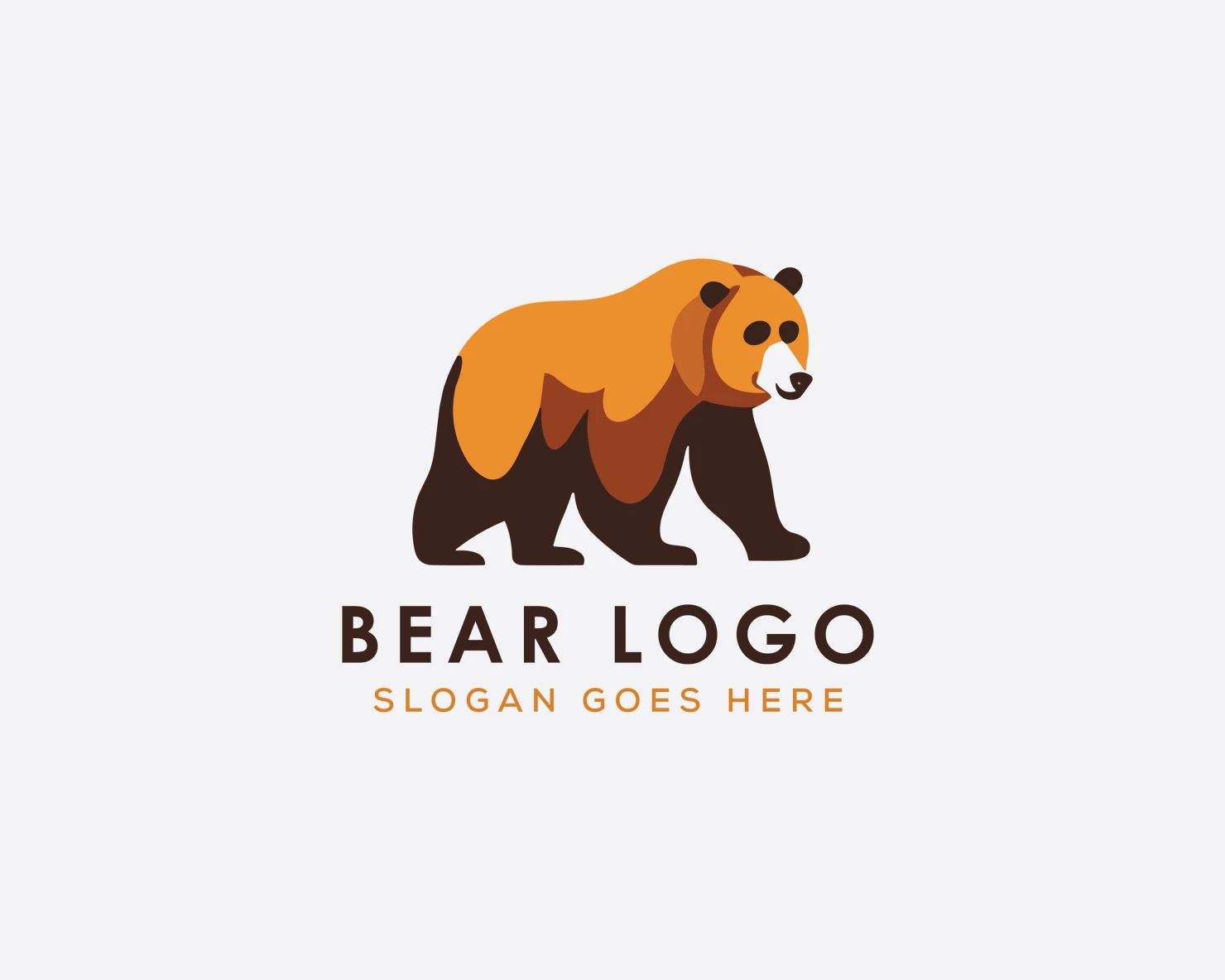 Bear customizable logo set design #37105