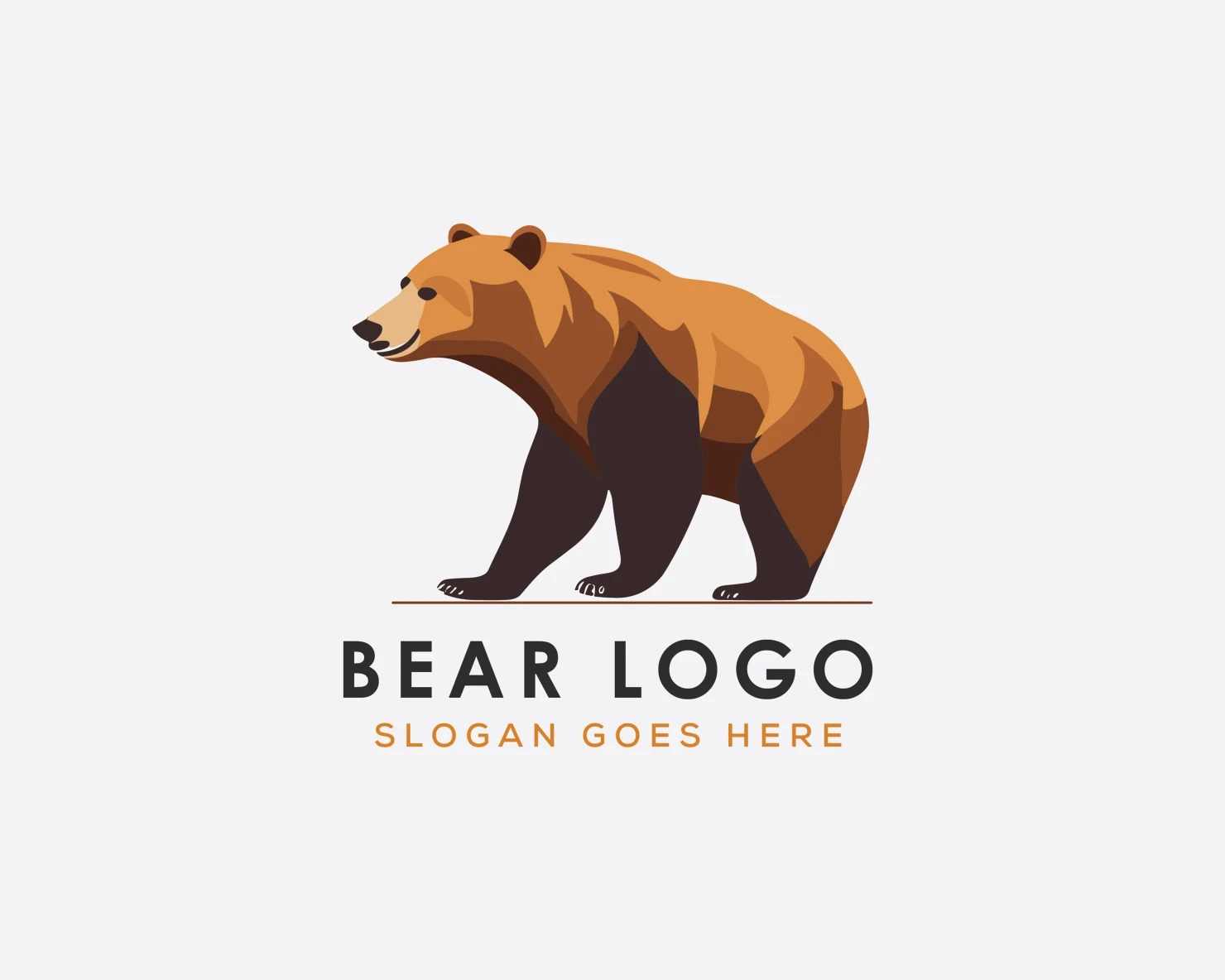 Bear customizable logo set design #37106