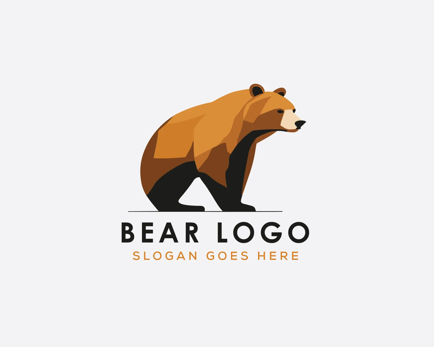 Bear customizable logo set design #37107