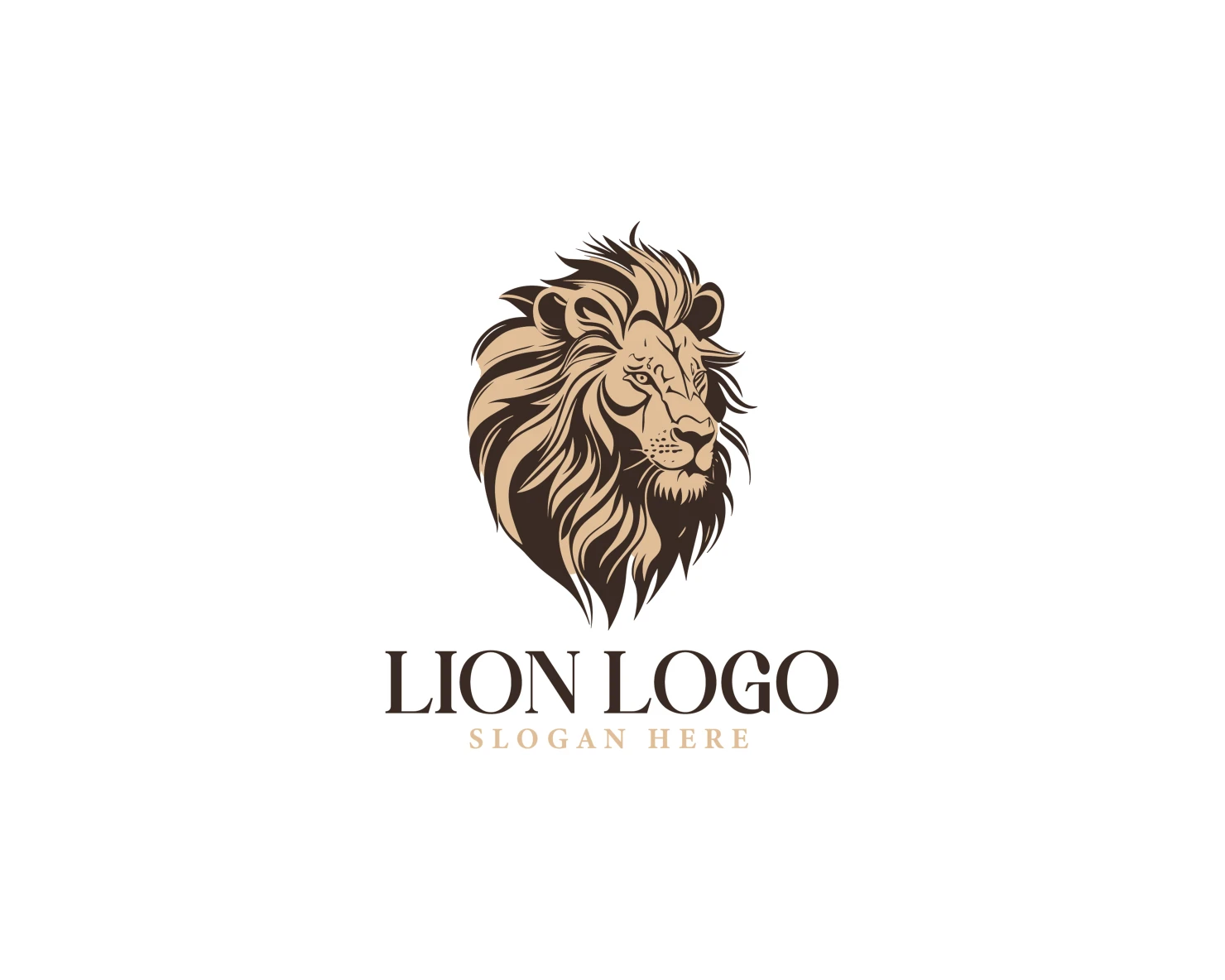 Lion customizable logo set design #37108