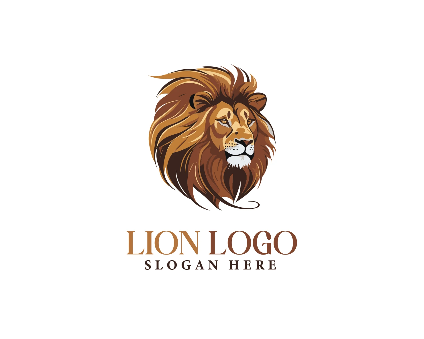 Lion customizable logo set design #37109