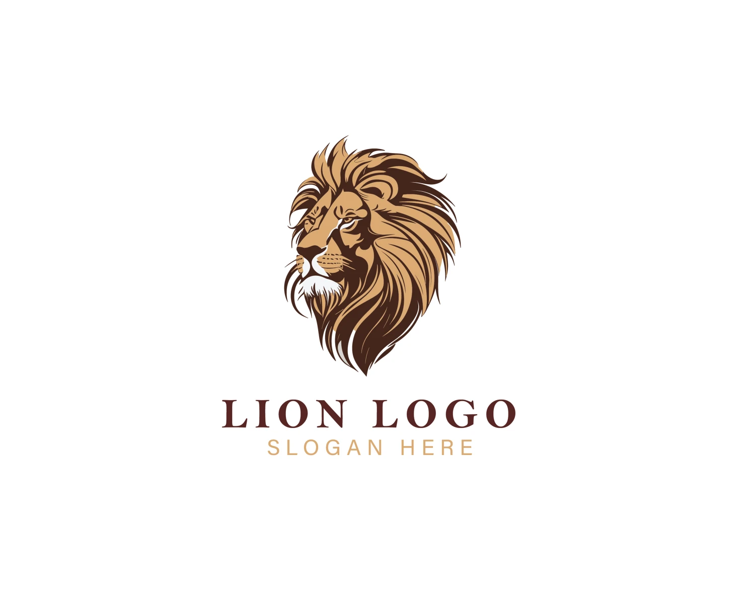 Lion customizable logo set design #37112