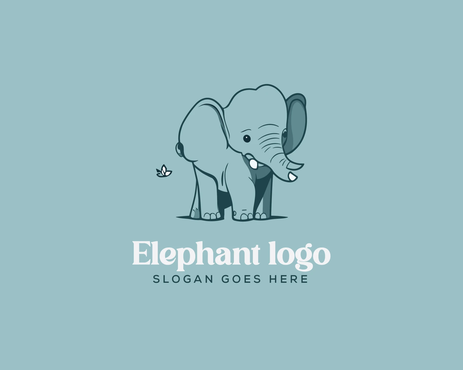 Elephant customizable logo set design #37118