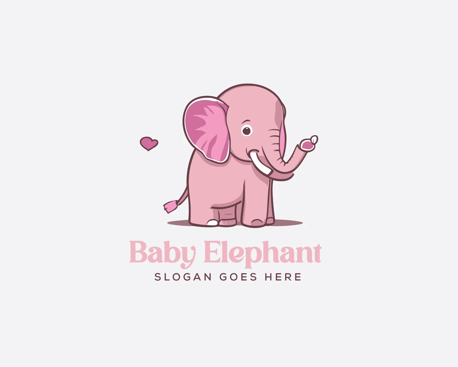 Elephant customizable logo set design #37124