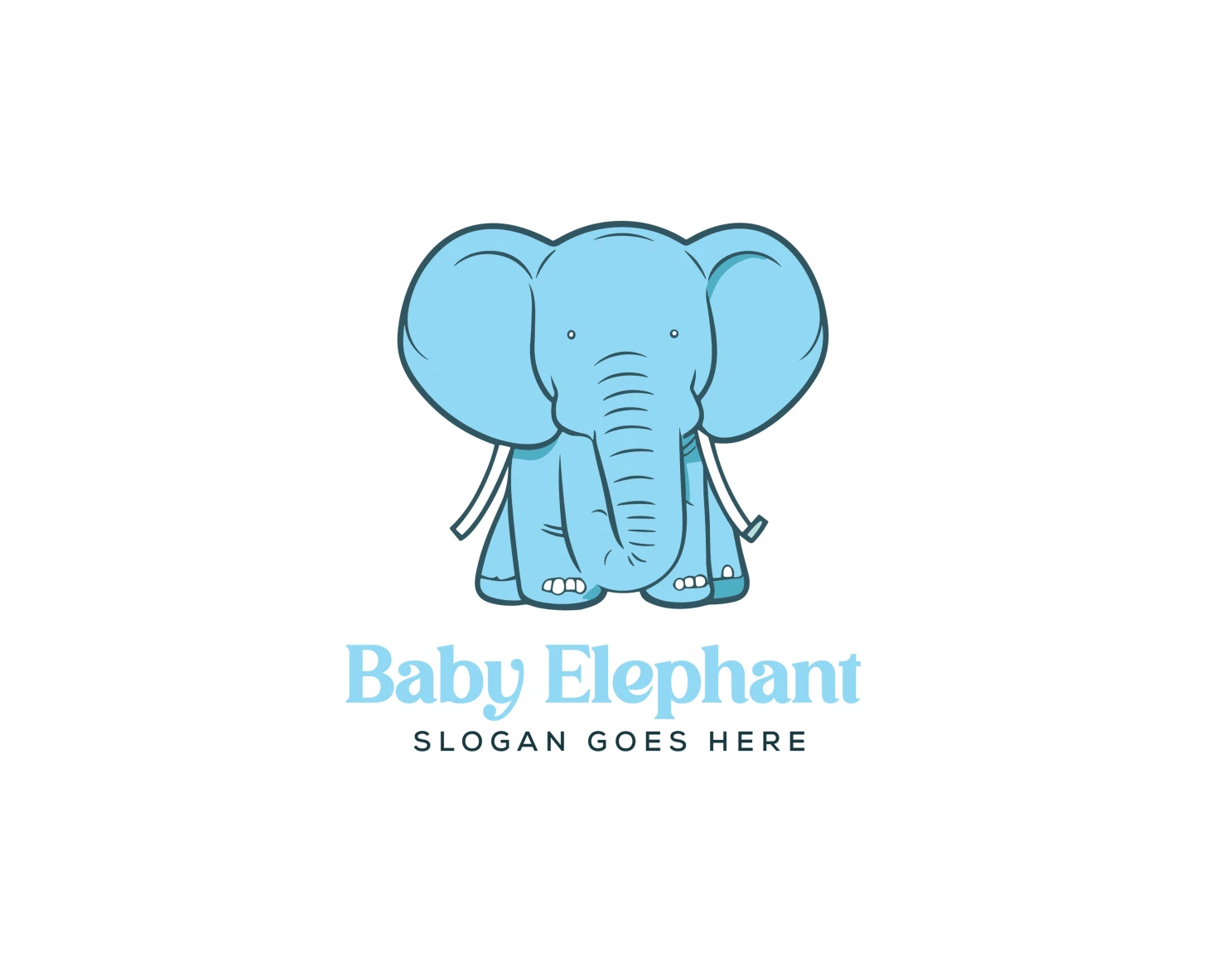 Elephant customizable logo set design #37125