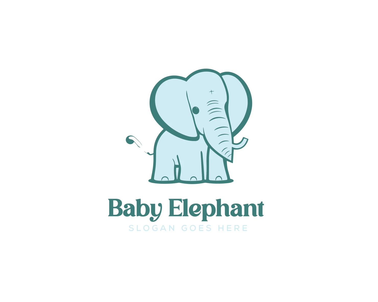 Elephant customizable logo set design #37126