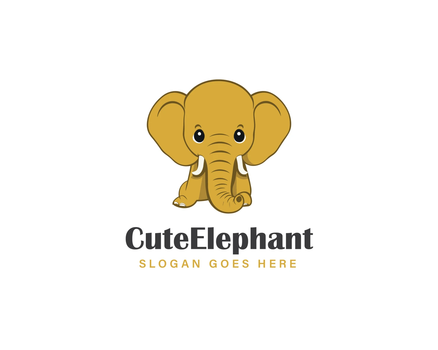Elephant customizable logo set design #37128