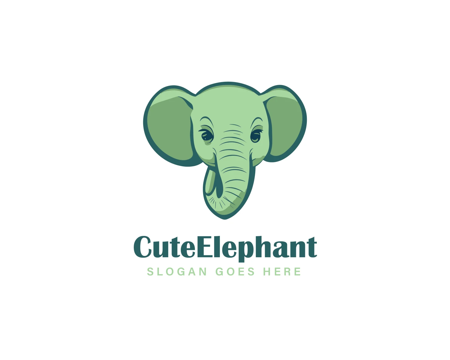 Elephant customizable logo set design #37131