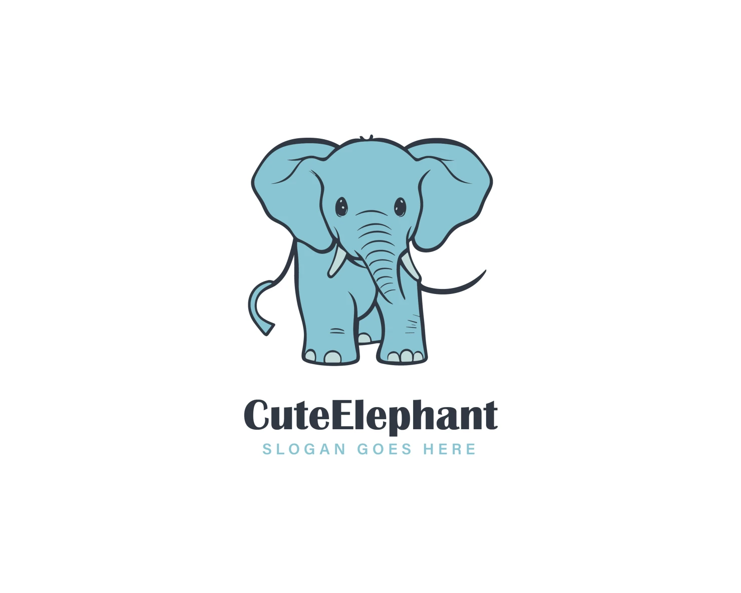 Elephant customizable logo set design #37135