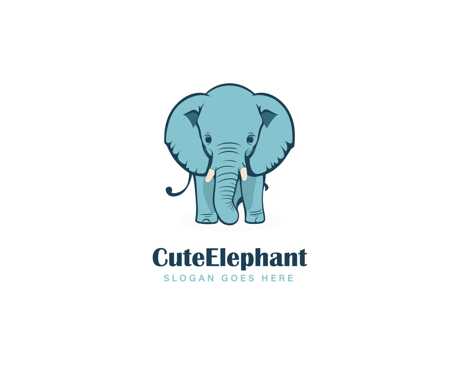 Elephant customizable logo set design #37137