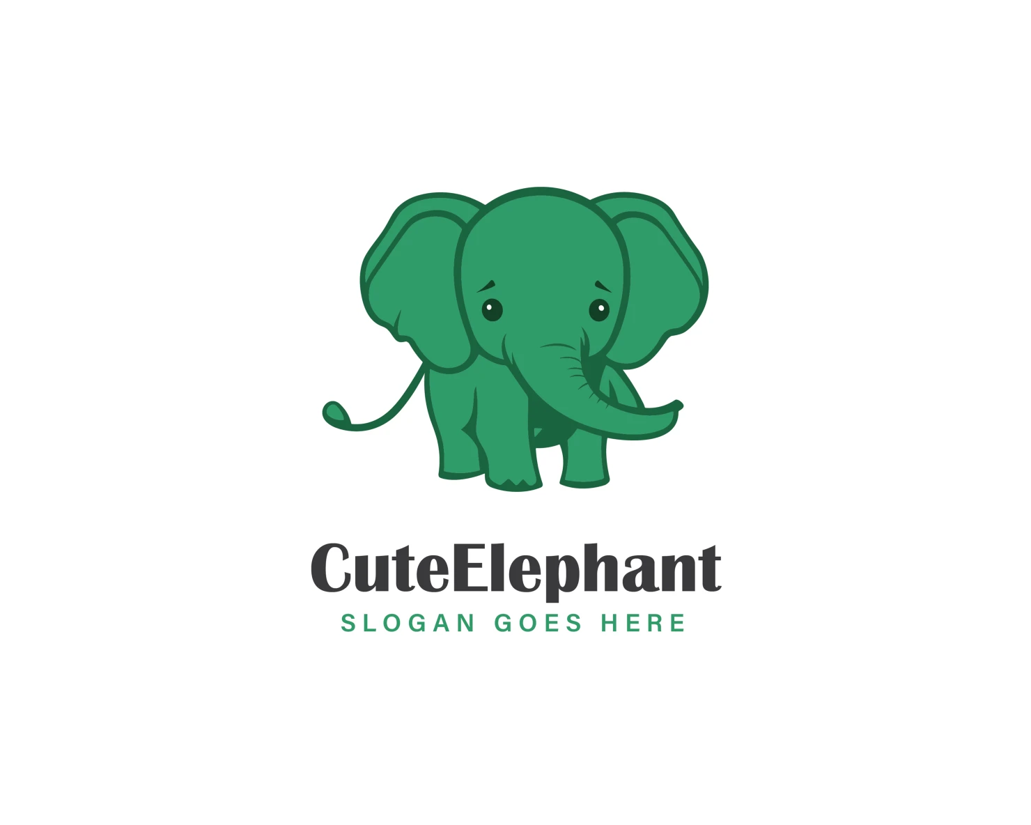 Elephant customizable logo set design #37138