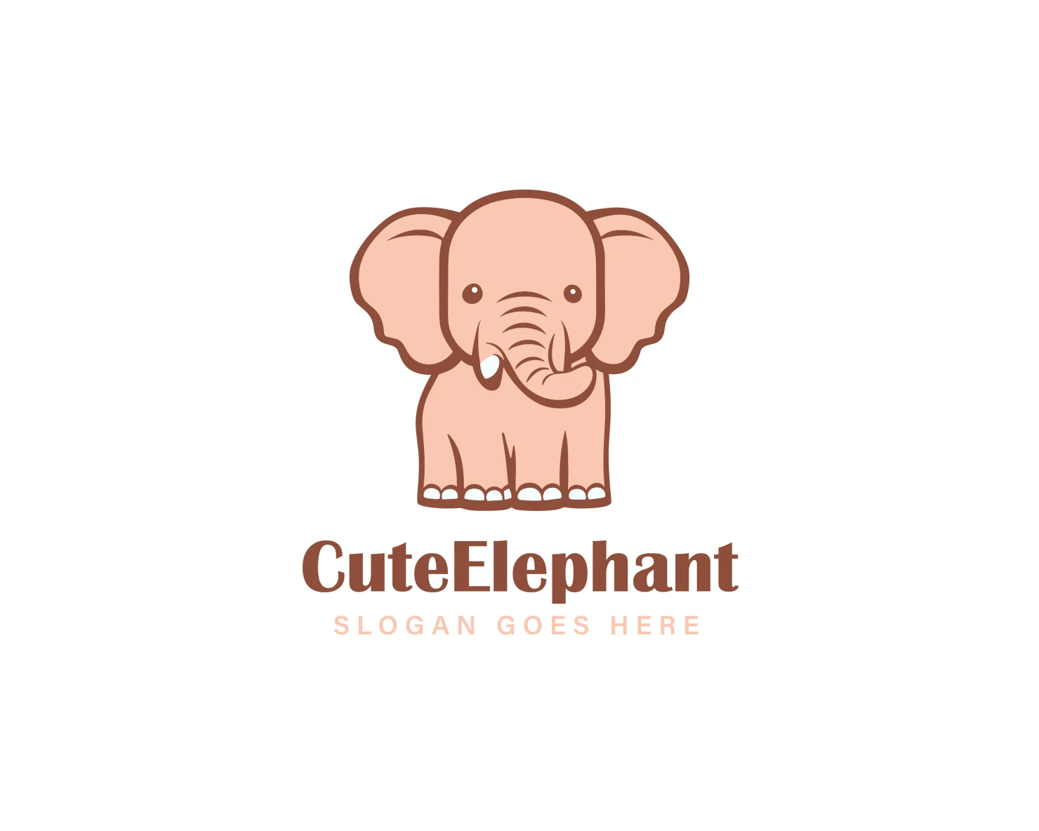 Elephant customizable logo set design #37139