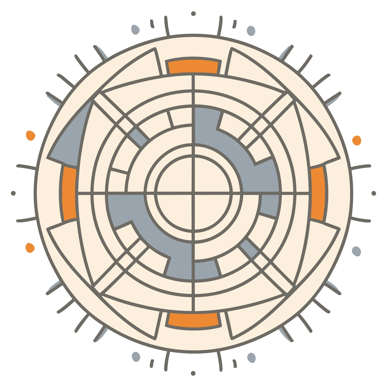 Geometric customizable clip art set design #37173