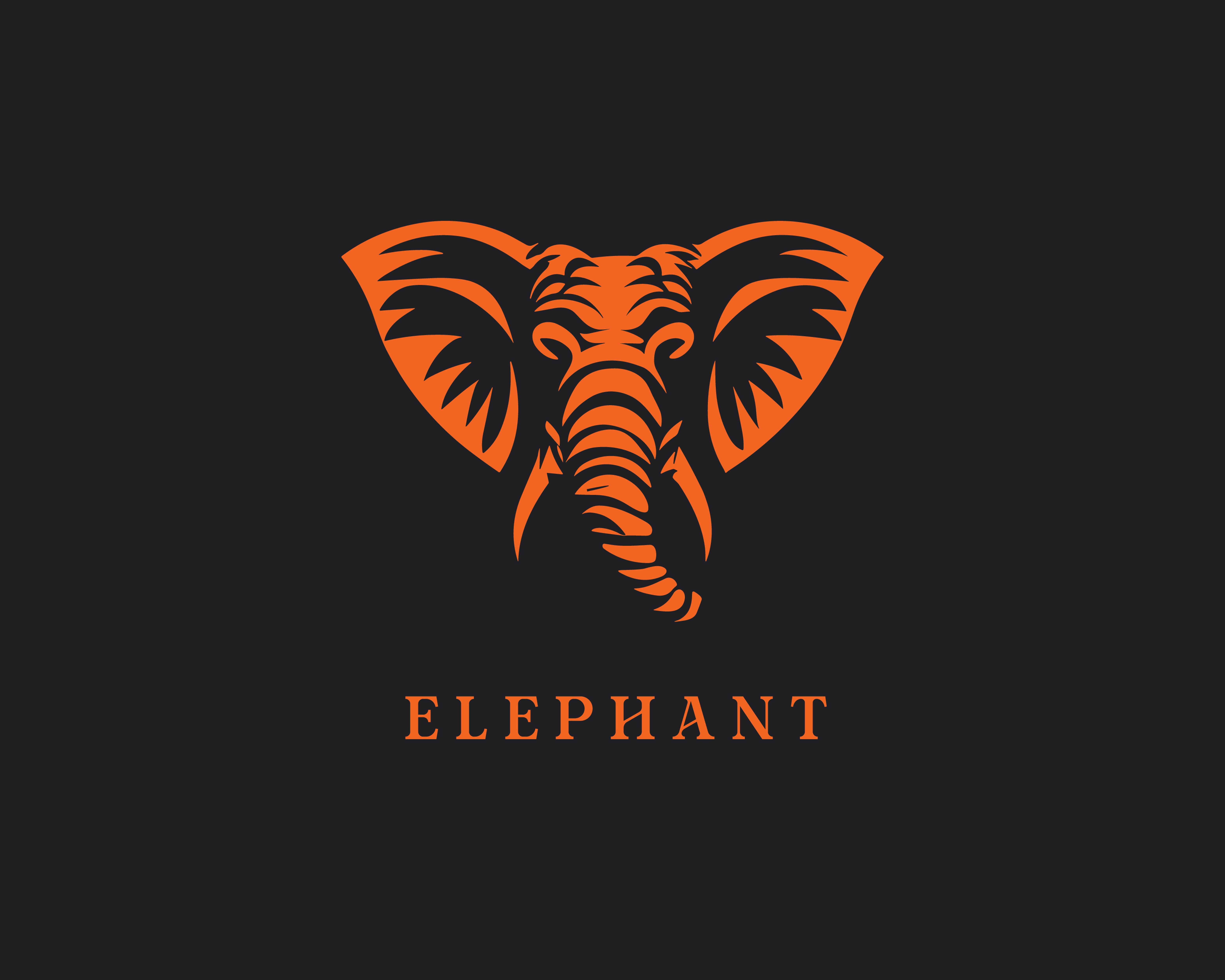 Elephant customizable logo set design #37324