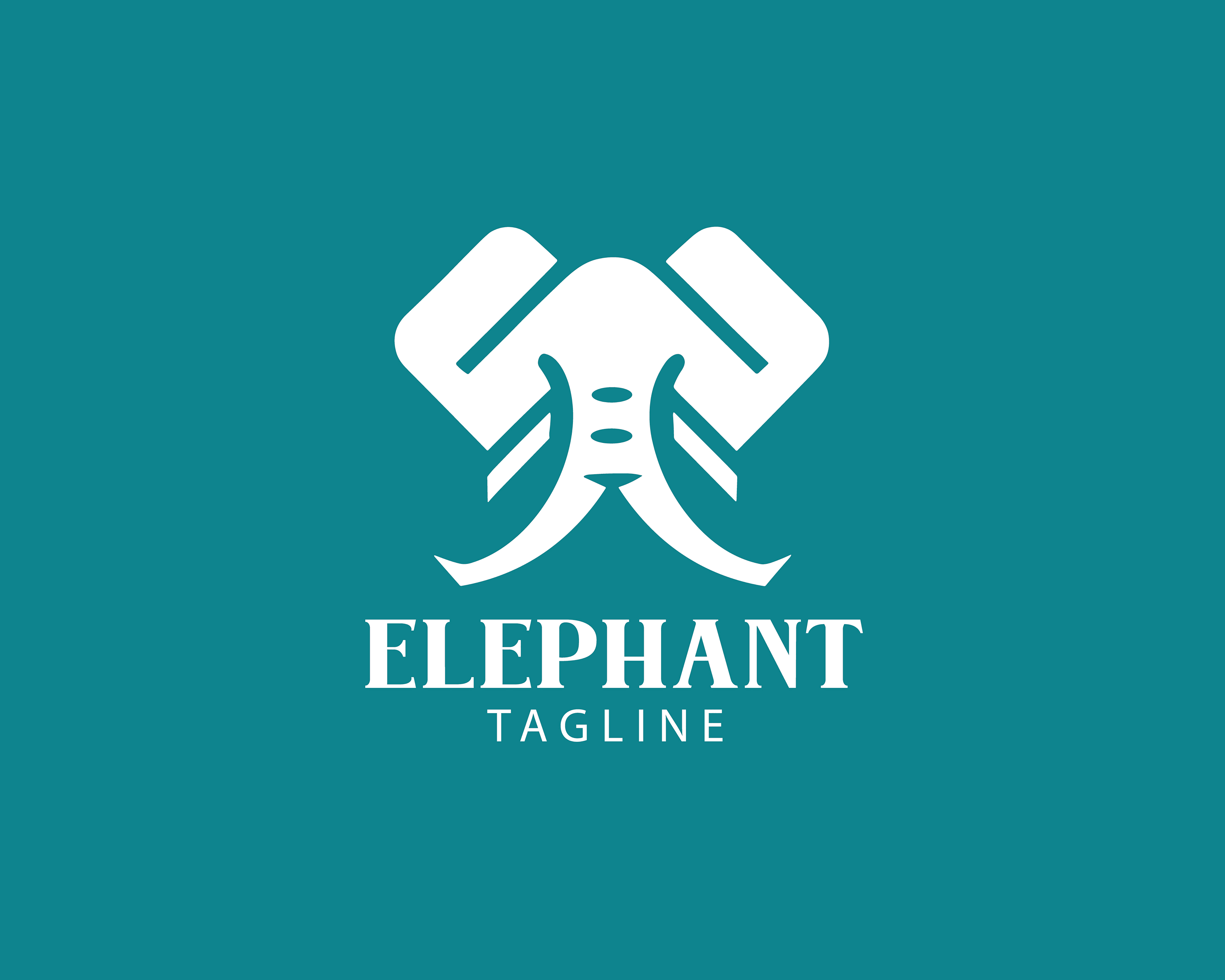Elephant customizable logo set design #37692