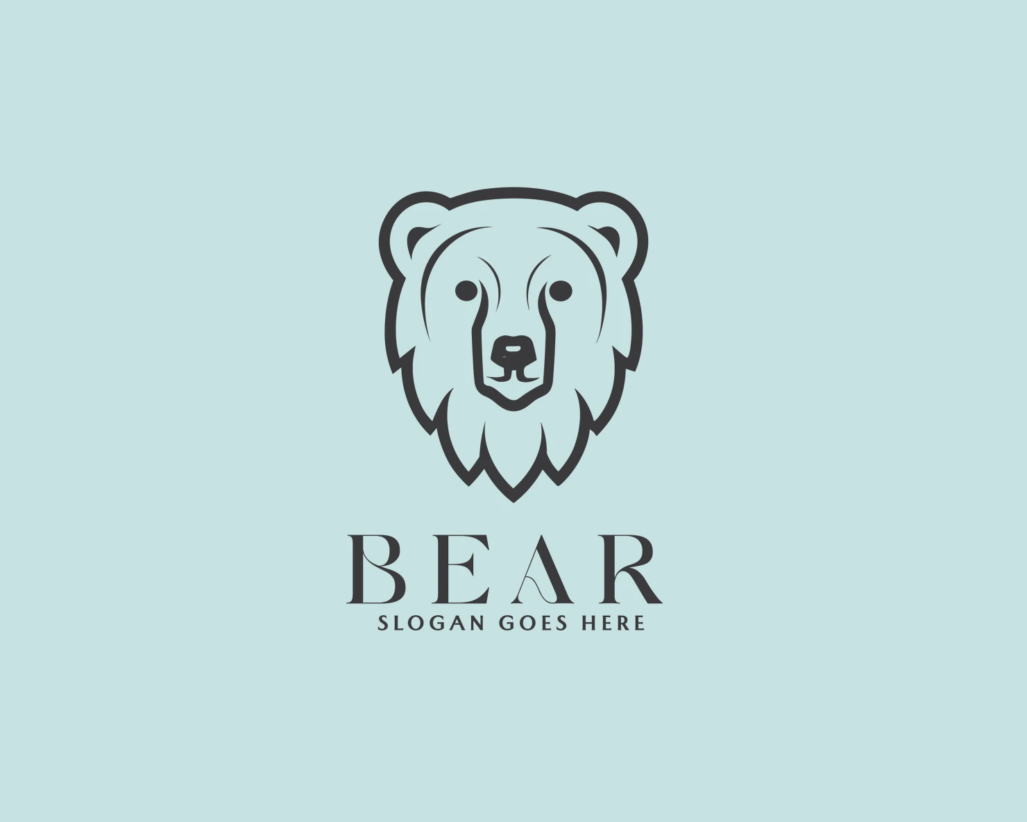 Bear customizable logo set design #37186
