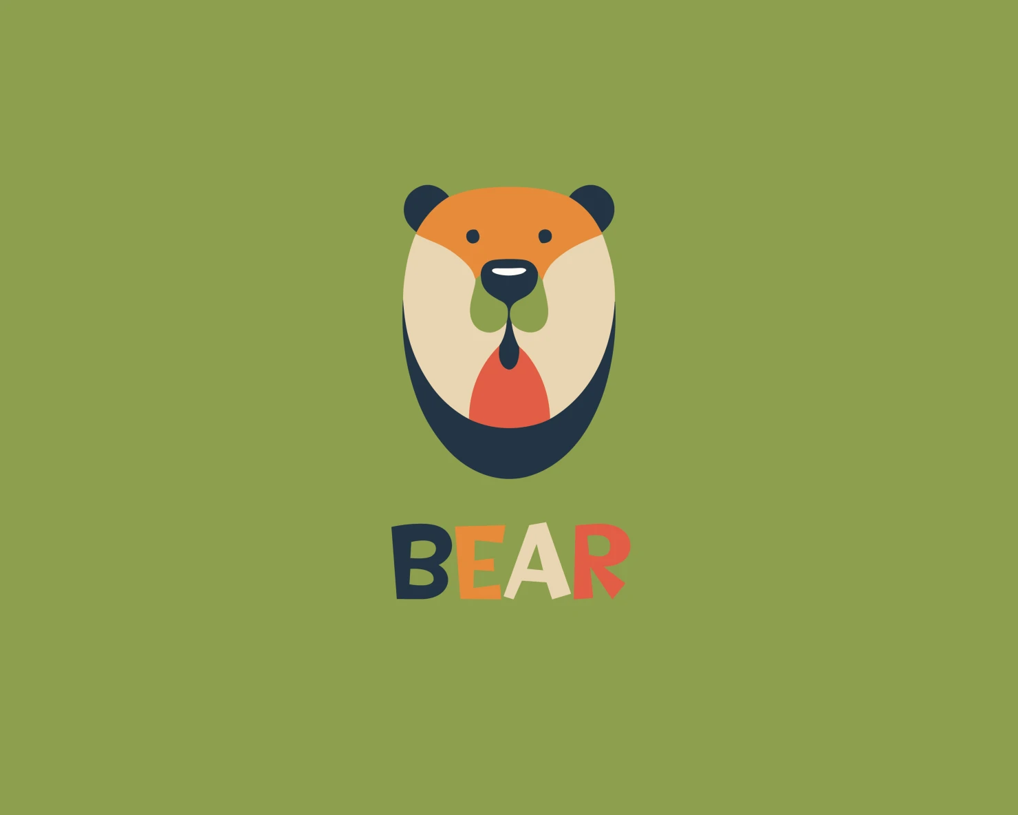Bear customizable logo set design #37189