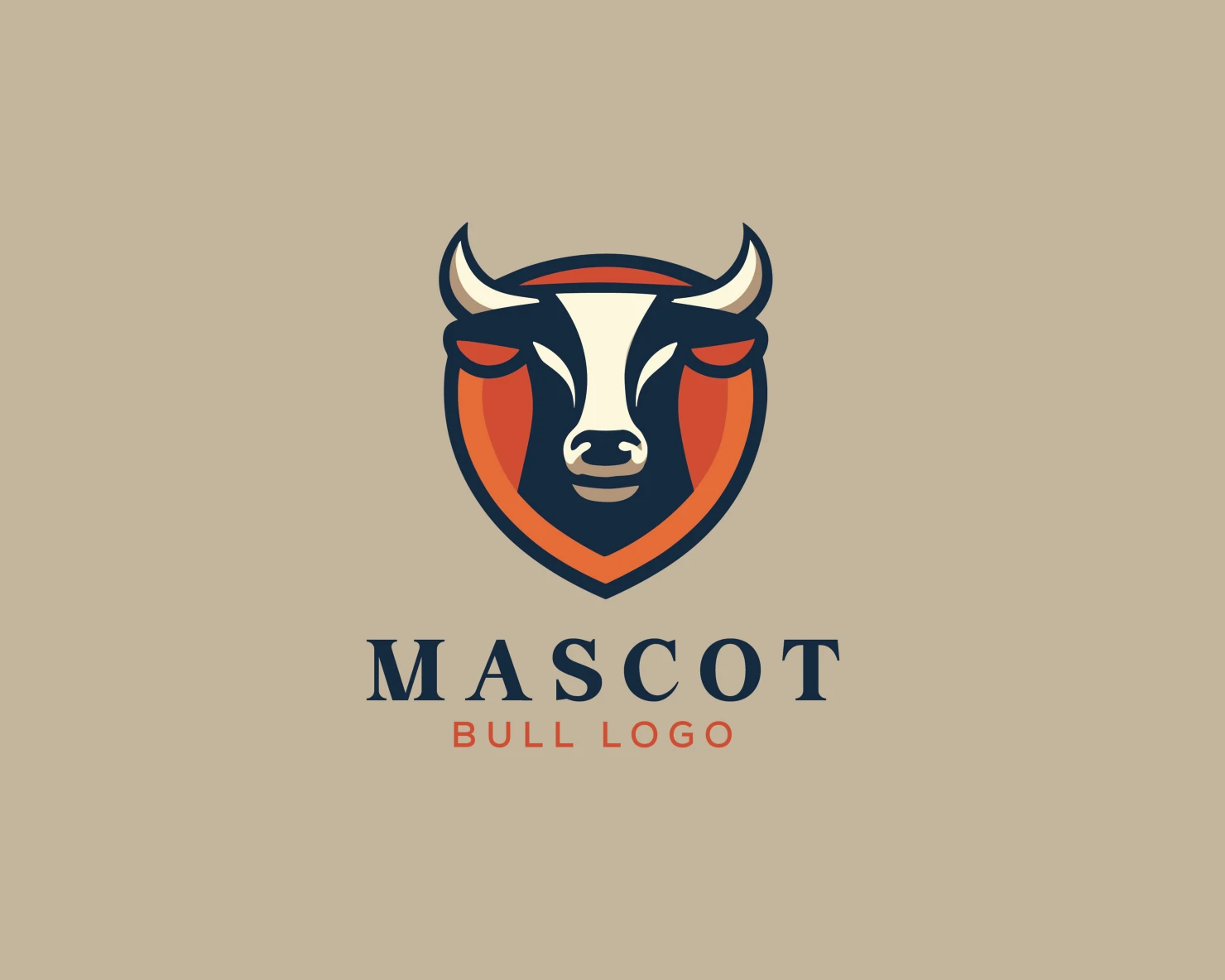 Mascot customizable logo set design #37193