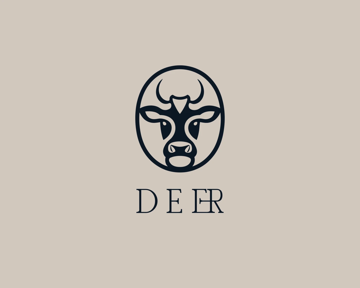 Deer customizable logo set design #37210