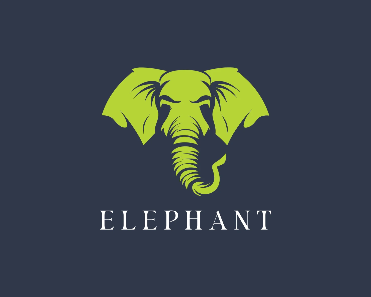 Elephant customizable logo set design #37211