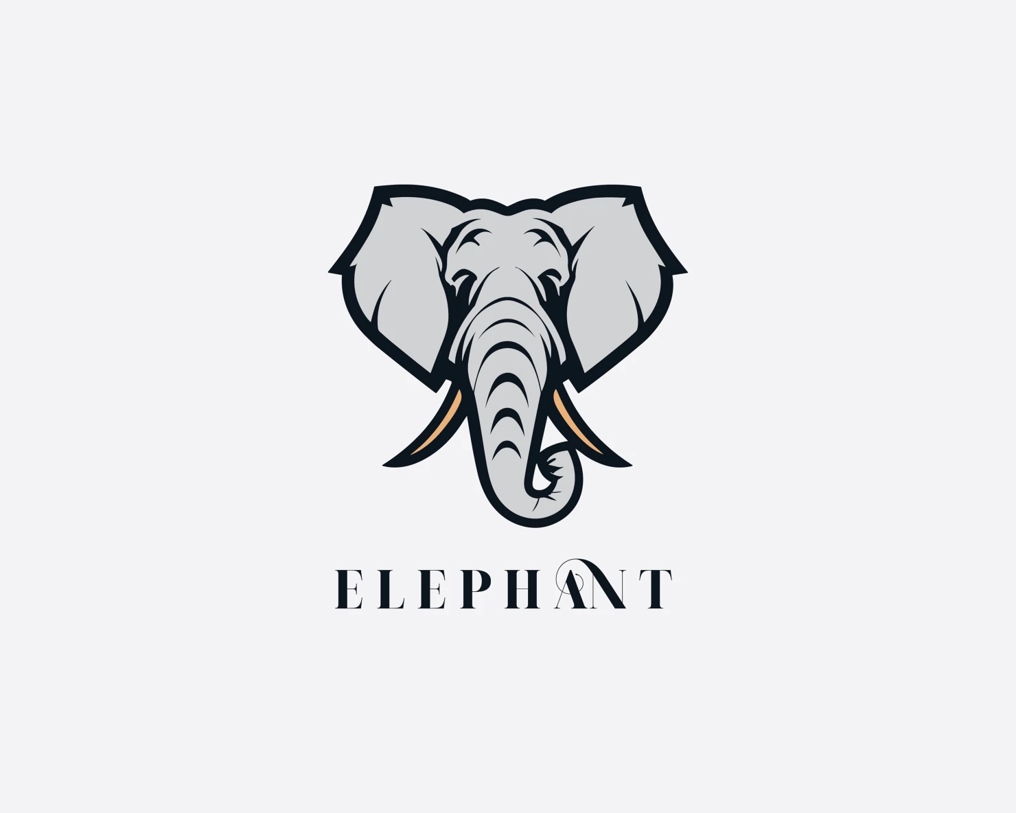 Elephant customizable logo set design #37212
