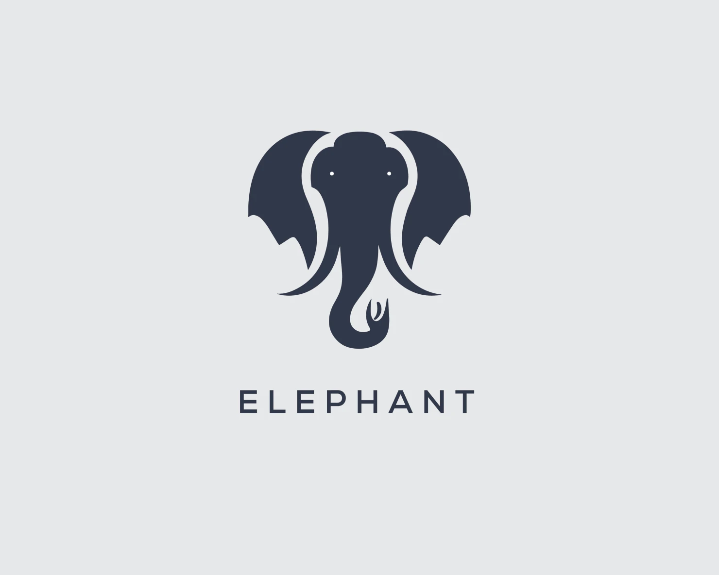Elephant customizable logo set design #37214