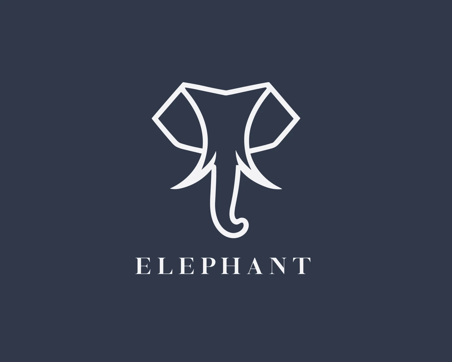 Elephant customizable logo set design #37215