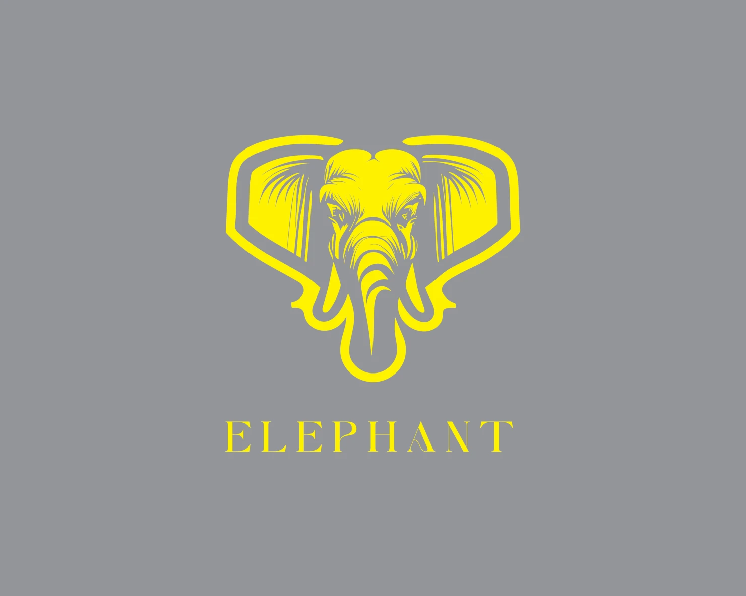 Elephant customizable logo set design #37216