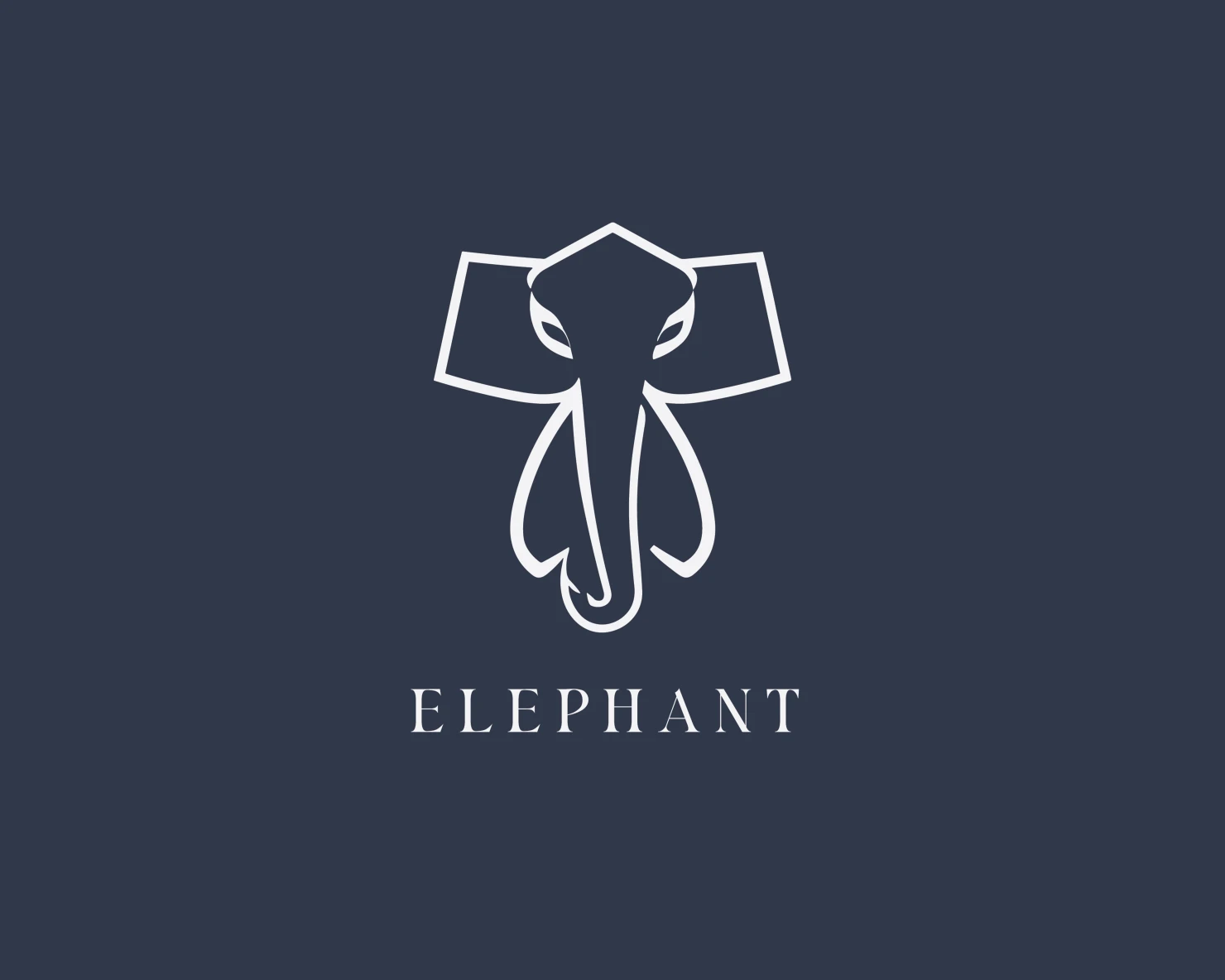 Elephant customizable logo set design #37217