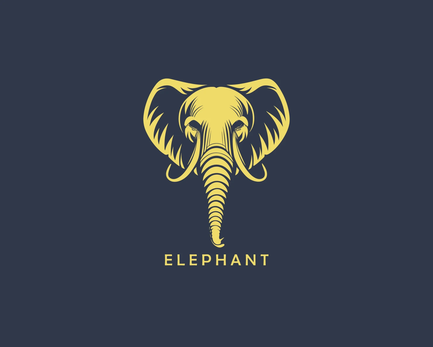 Elephant customizable logo set design #37218