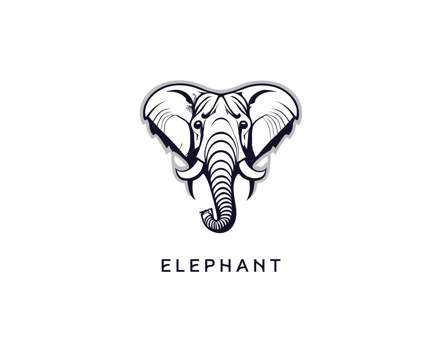 Elephant customizable logo set design #37220