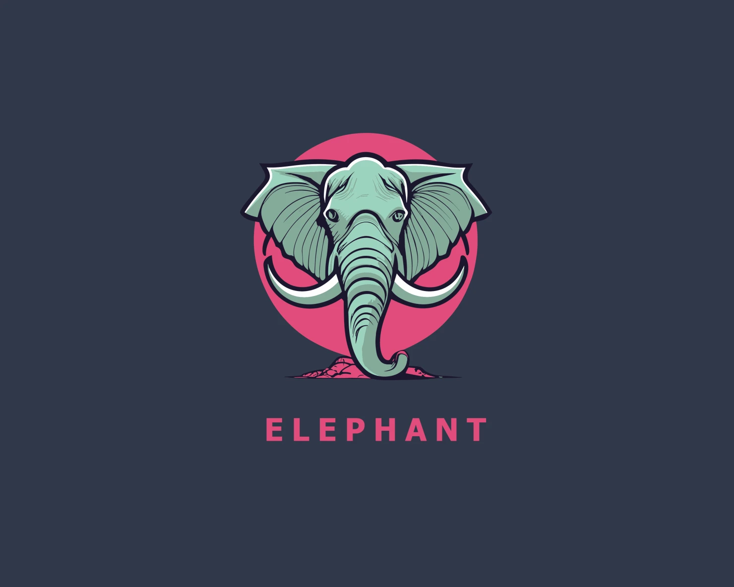 Elephant customizable logo set design #37221