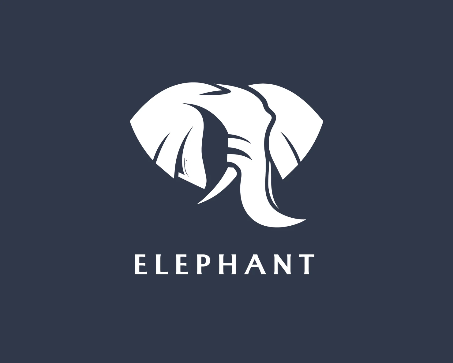 Elephant customizable logo set design #37222