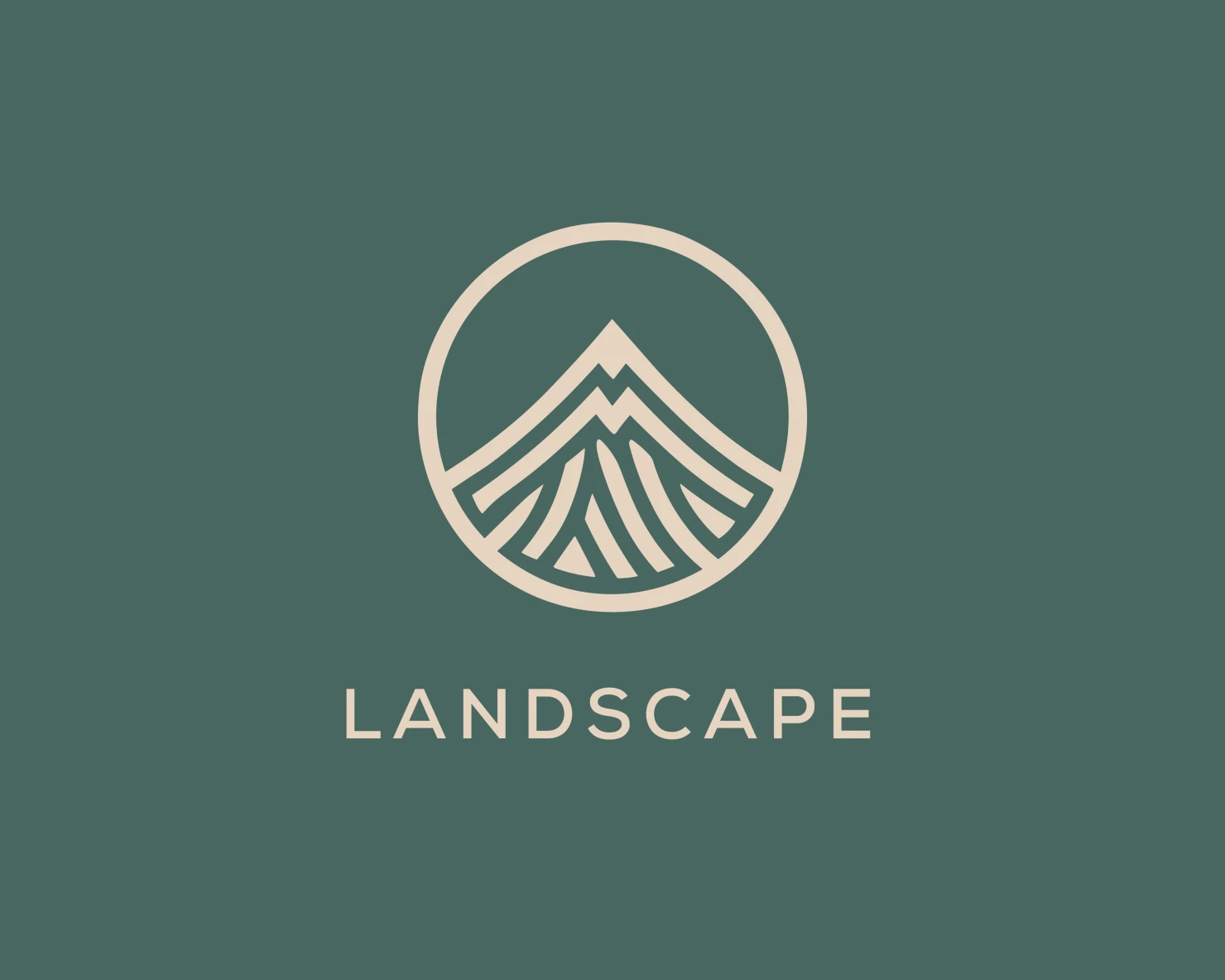 Landscape customizable logo set design #37225