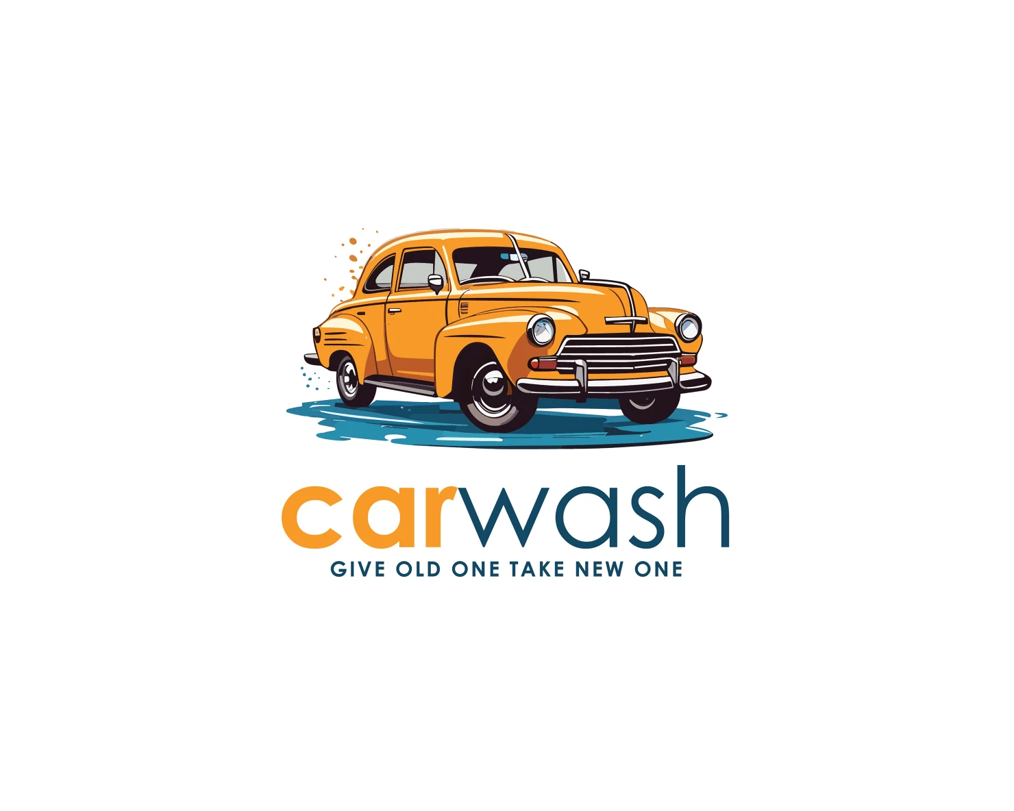 Car wash customizable logo set design #37228