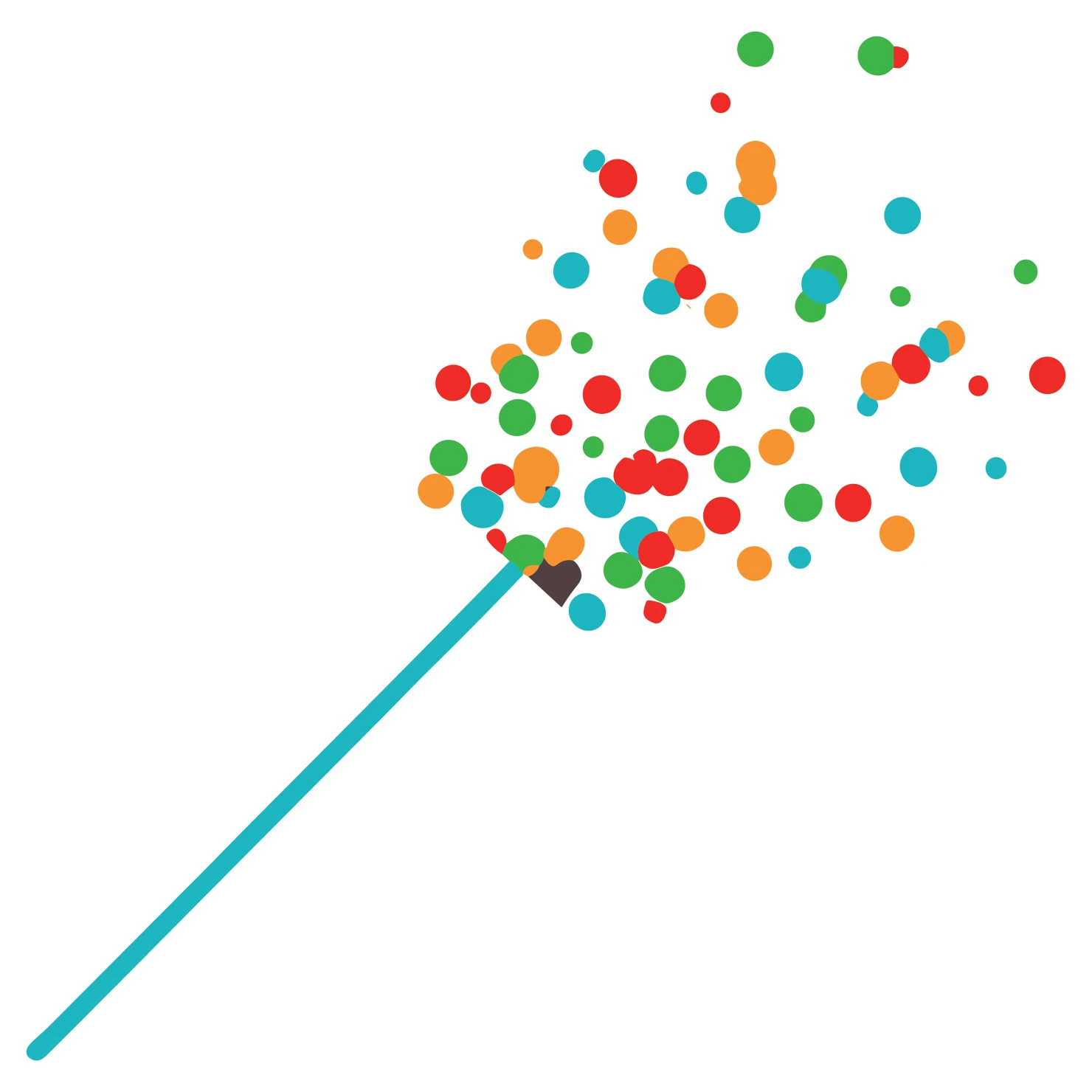 Confetti customizable clip art set design #37239