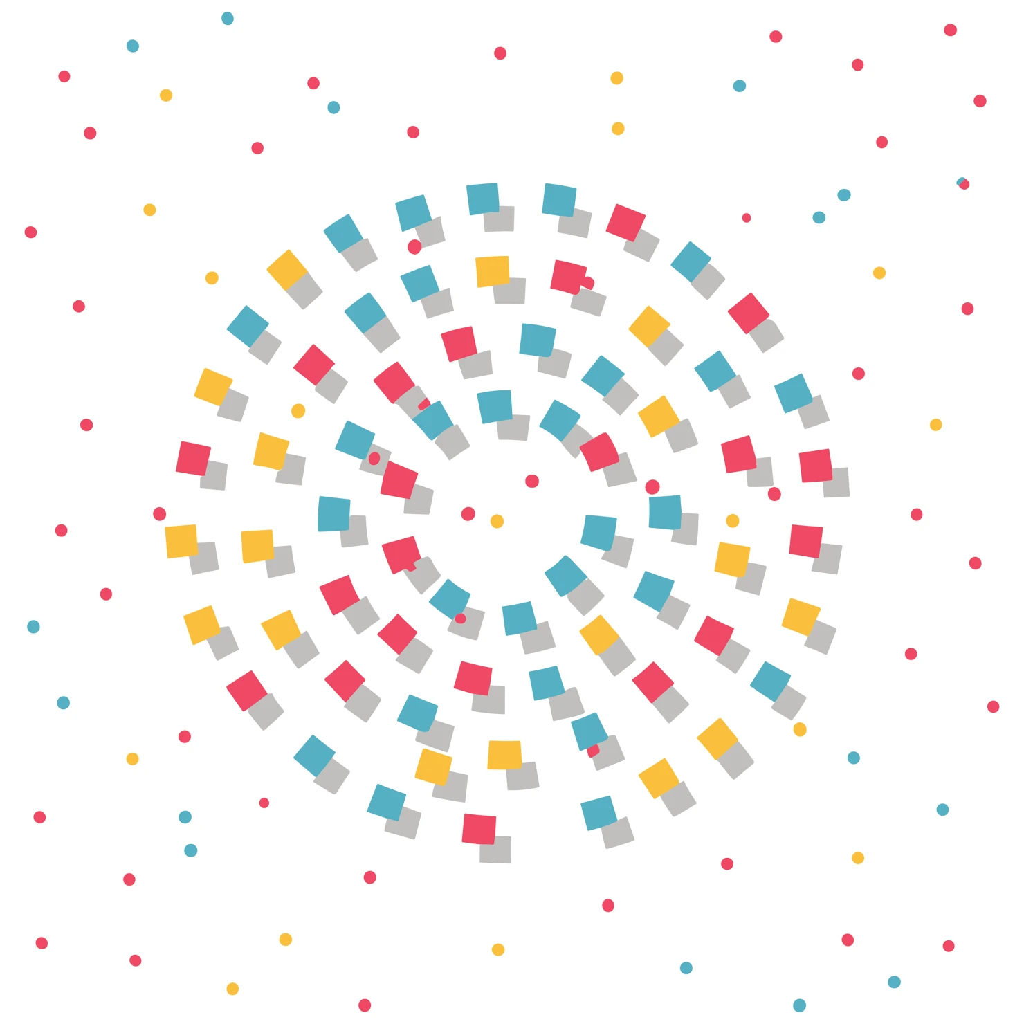 Confetti customizable clip art set design #37240