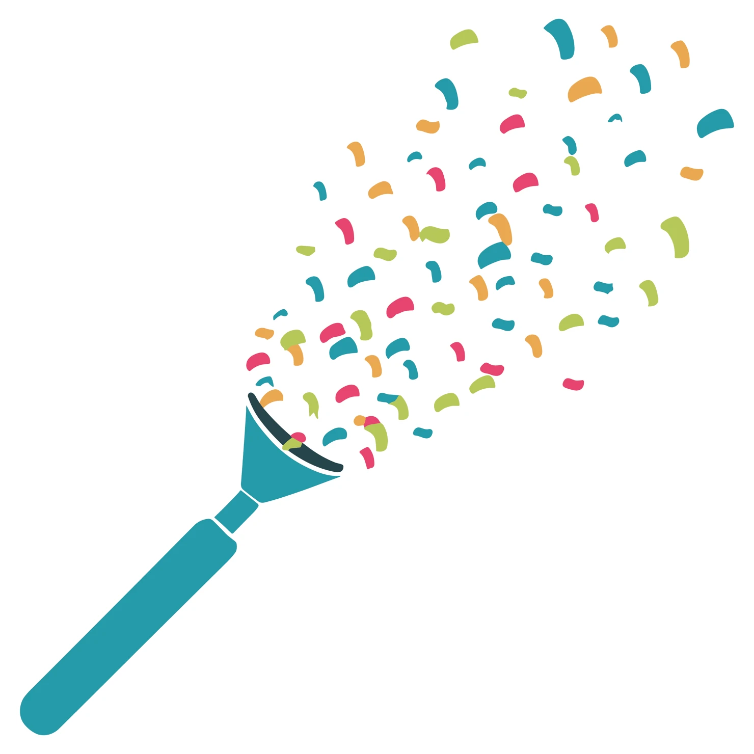 Confetti customizable clip art set design #37244
