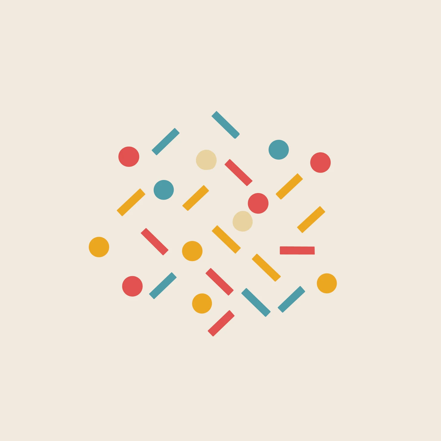 Confetti customizable clip art set design #37245