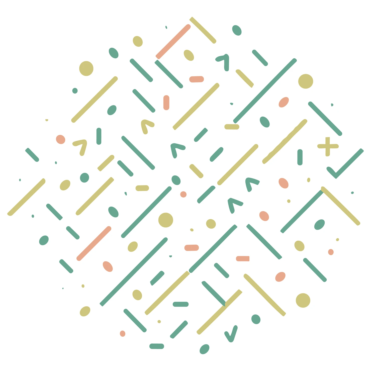 Confetti customizable clip art set design #37257
