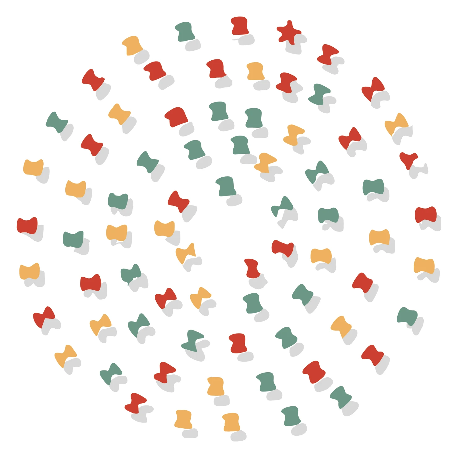 Confetti customizable clip art set design #37258